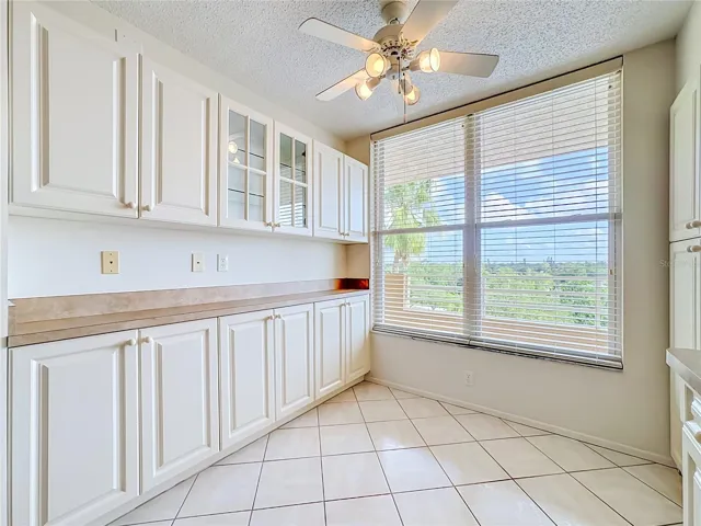 Nice glass front cabinet.