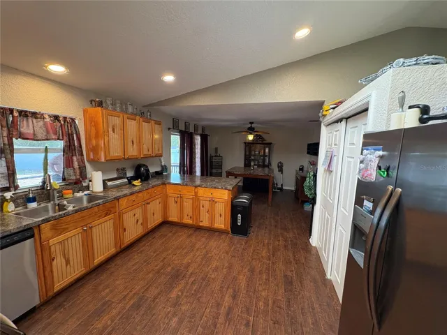 KITCHEN VIEW FROM DINING ROOM
