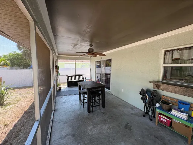 VIEW FROM RIGHT SIDE OF LANAI TO THE LEFT SIDE