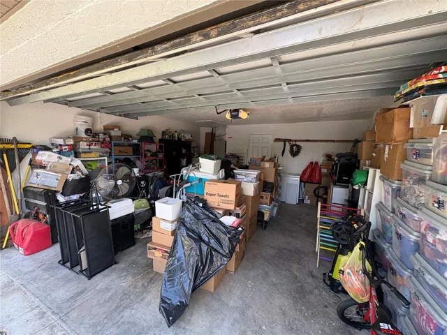 VIEW FROM OUTSIDE INTO GARAGE