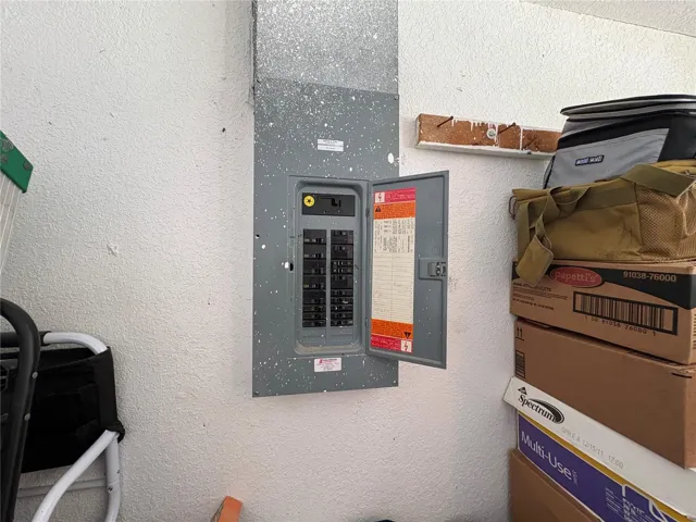 SQUARE D BREAKER BOX IN GARAGE