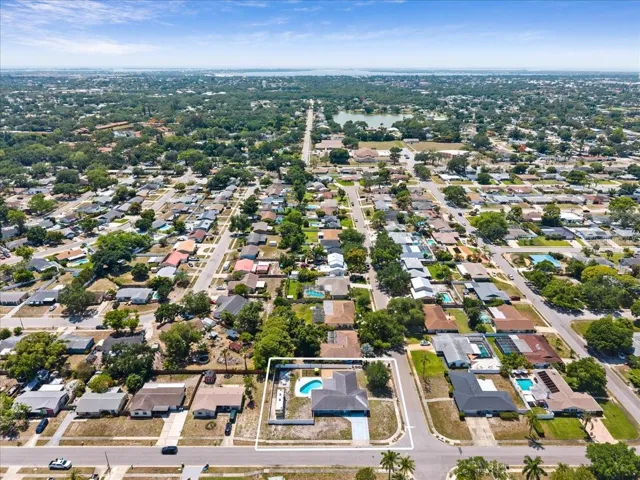 View facing West.