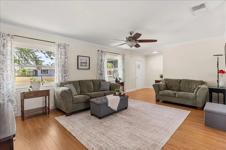 Living Room, front hallway also leads to the family room.