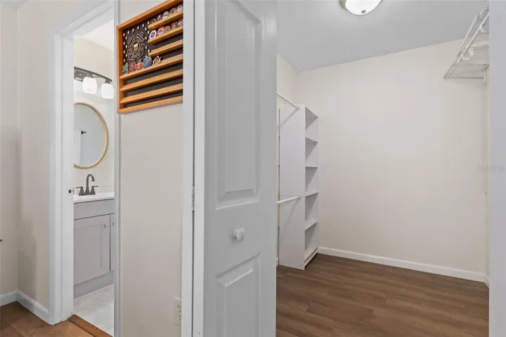 Primary walk-in closet