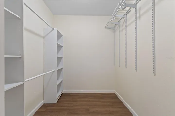 Primary walk-in closet