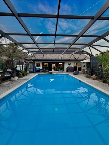 Over-sized heated saltwater pool