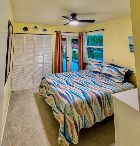 3rd bedroom on 2nd floor with french doors to balony