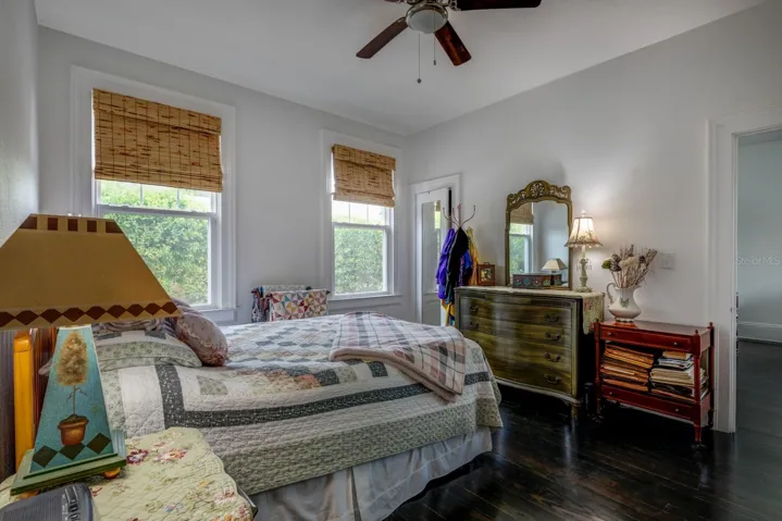 Bedroom with walk-in closet