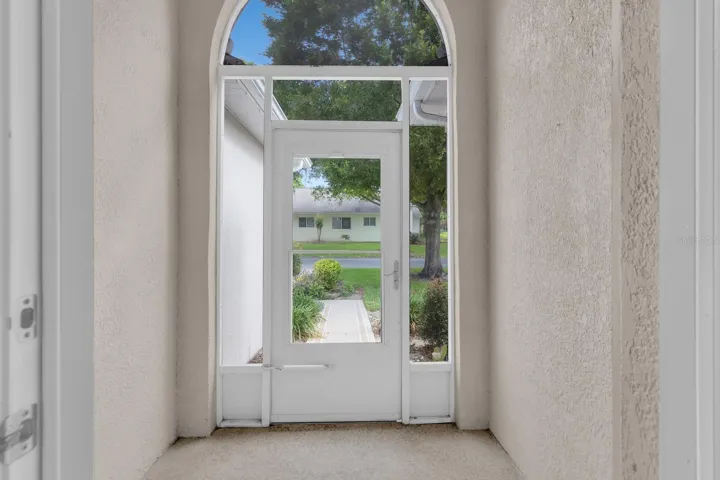View out the front door