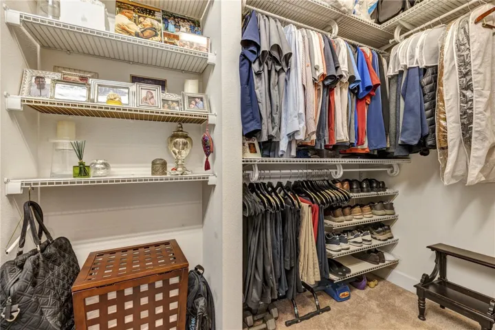 Primary bedroom closet.