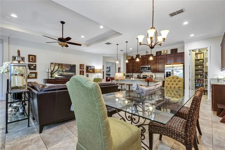 Dining area of great room.
