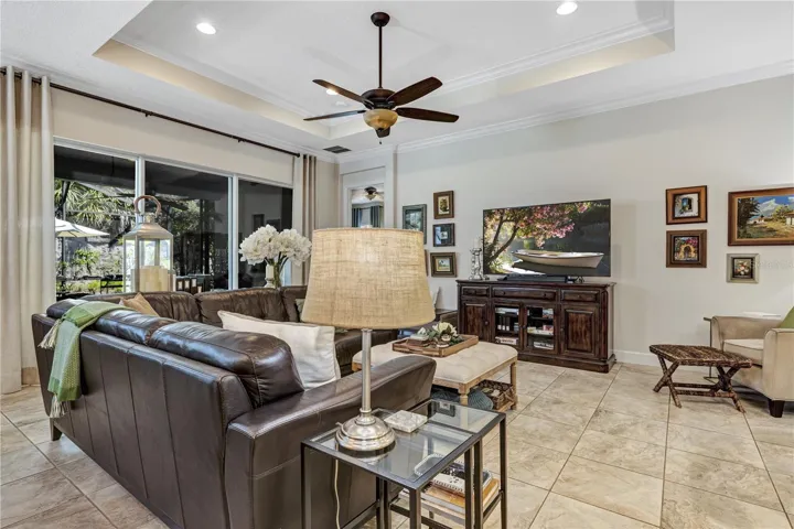 Living area of great room.