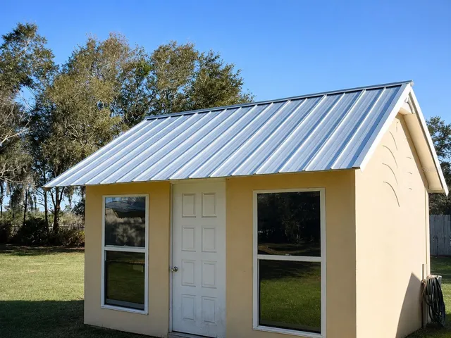 Shed has Tin roof now