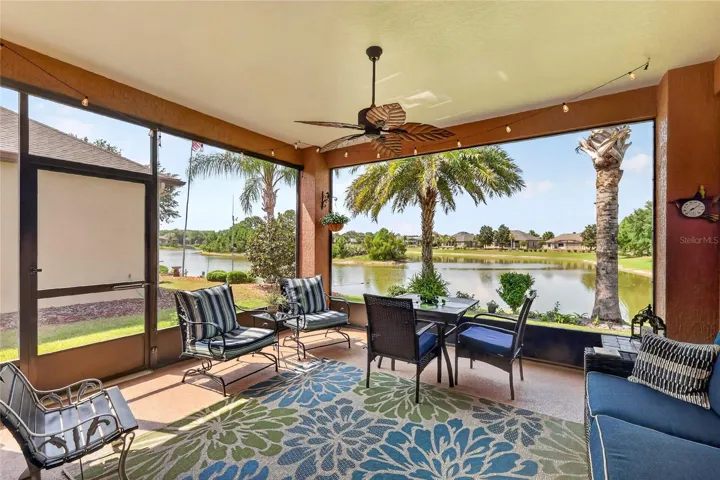 Lanai is spacious for sofa and table seating; and private from neighbors