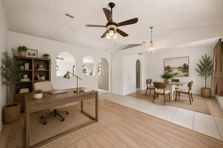 Living Room/Flex Room & Dining Room Virtually Staged