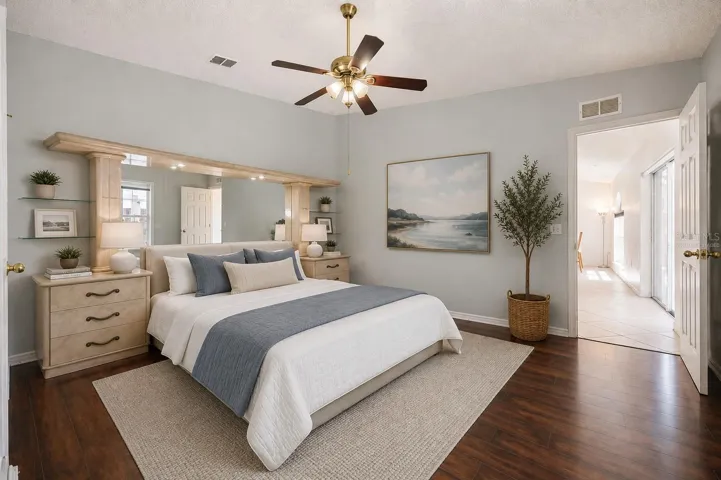 Primary Bedroom Virtually Staged