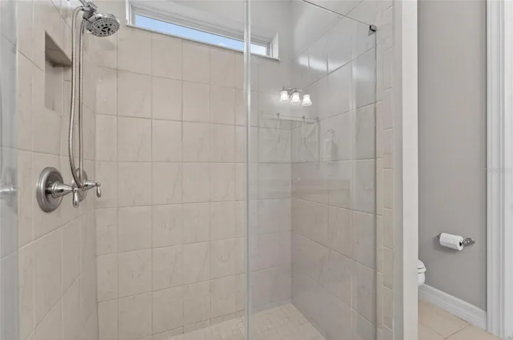 Primary bathroom shower