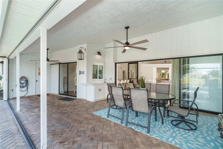 Herringbone Paver Pattern and Accordion Shutters