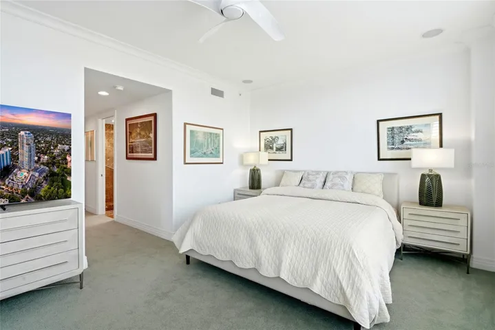 primary suite, views of Vinoy Hotel and Old NE