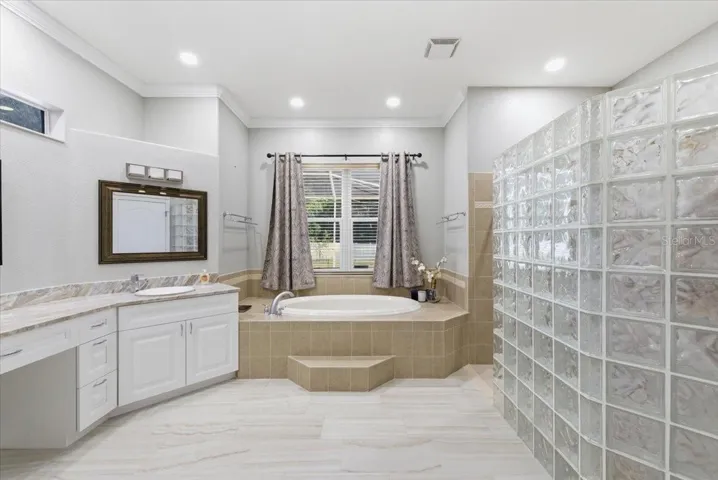 Separate tub and Shower
