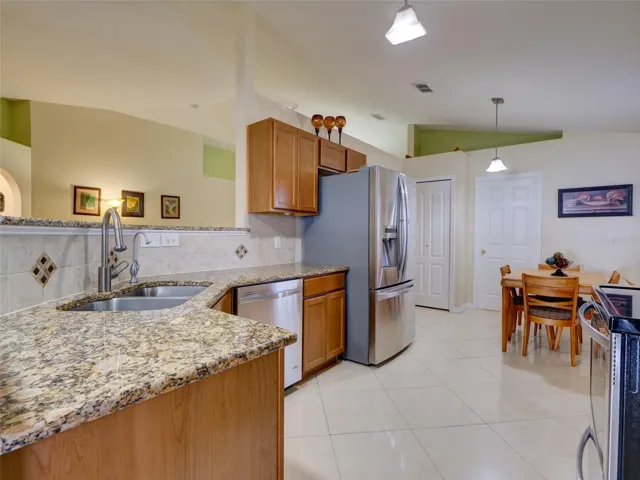 Kitchen with Granite Countertops