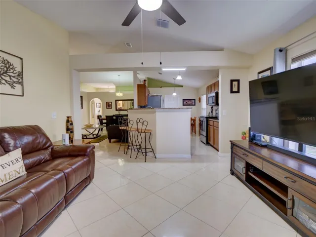 Family Room & Kitchen View