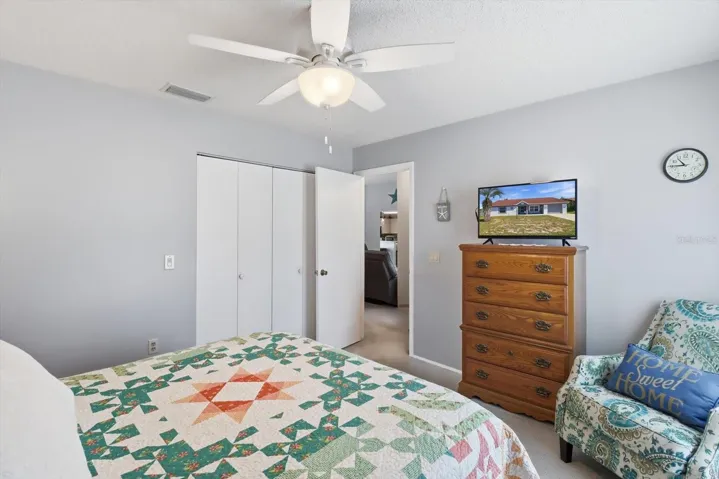 Guest Bedroom w/ Double BiFold Closet