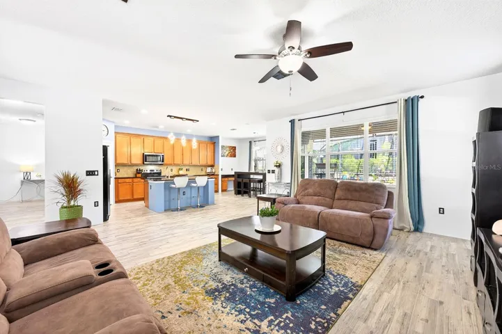 Light, bright open concept living.