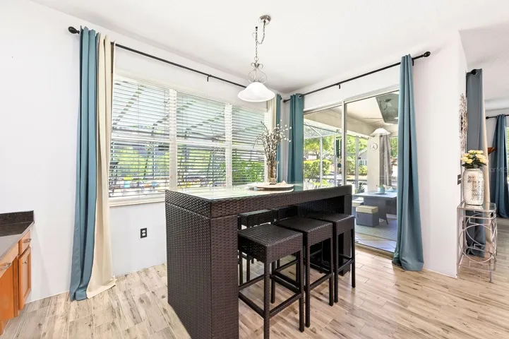 Light filled breakfast nook.