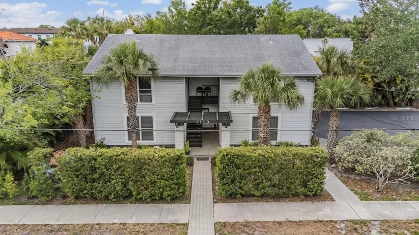 Mature landscaping provides natural privacy