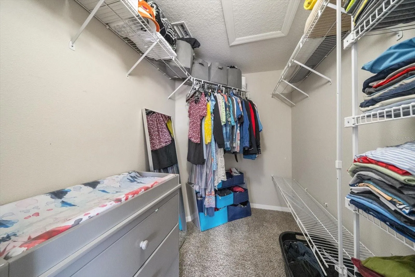 Large primary walk-in closet