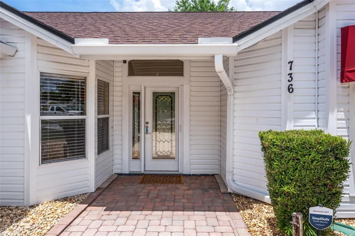 FRONT ENTRANCE - Full length LEADED GLASS INSERT & matching side lite