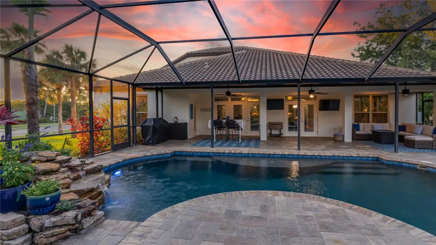 Pool with Sunset