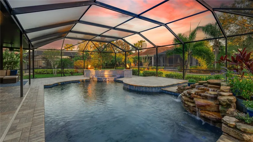 Pool with Sunset