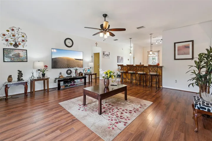 Open Concept Floor Plan with solid surface flooring thru out