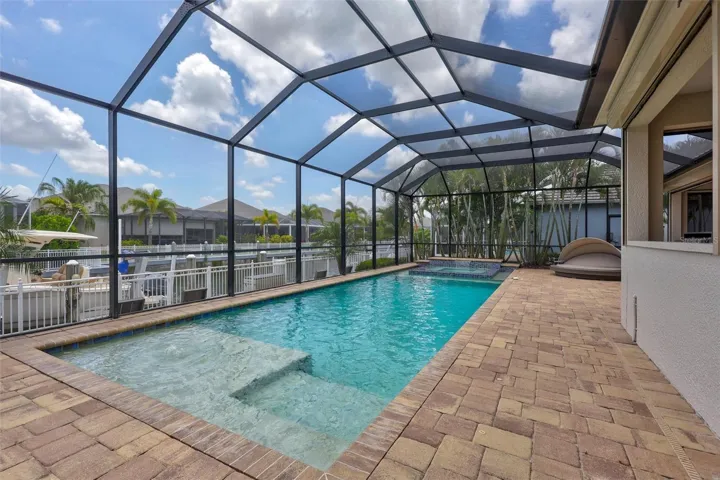 Saltwater pool and spa
