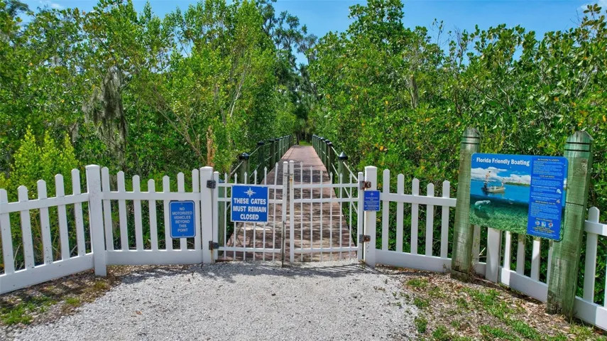 Walking trails and fishing pier