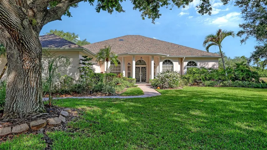 Mature Landscaping Frames the Exterior View