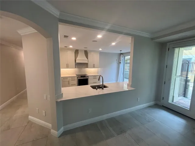 living room to kitchen