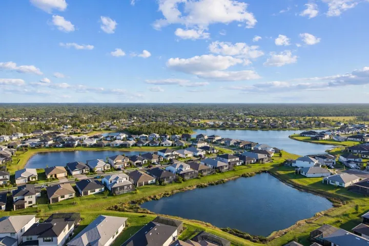 Aerial view of the community
