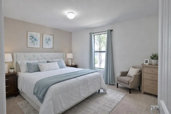Fourth Upstairs Bedroom with Expansive Walk-In Closet