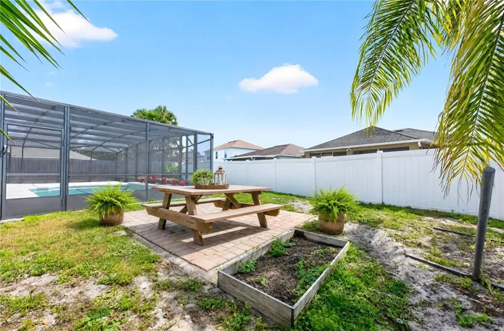 Privacy fenced yard, additional paver patio. Virtually Staged.