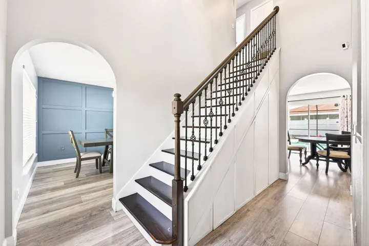 Two story foyer.