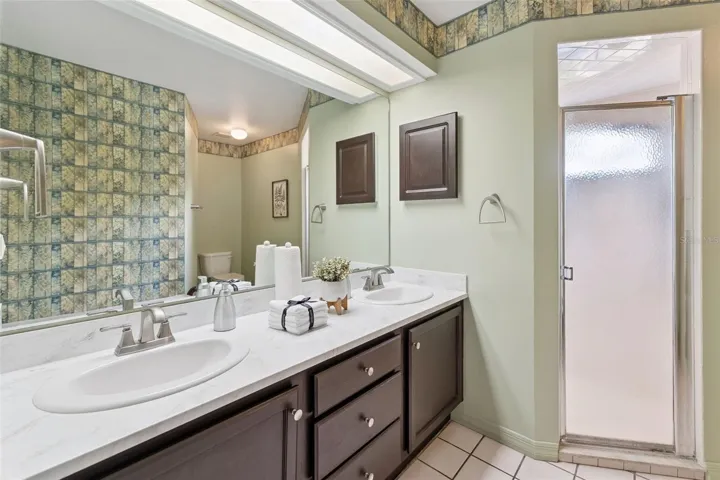 Primary Bathroom with Dual Sinks