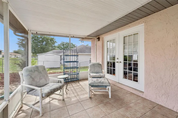 Patio access from the primary bedroom