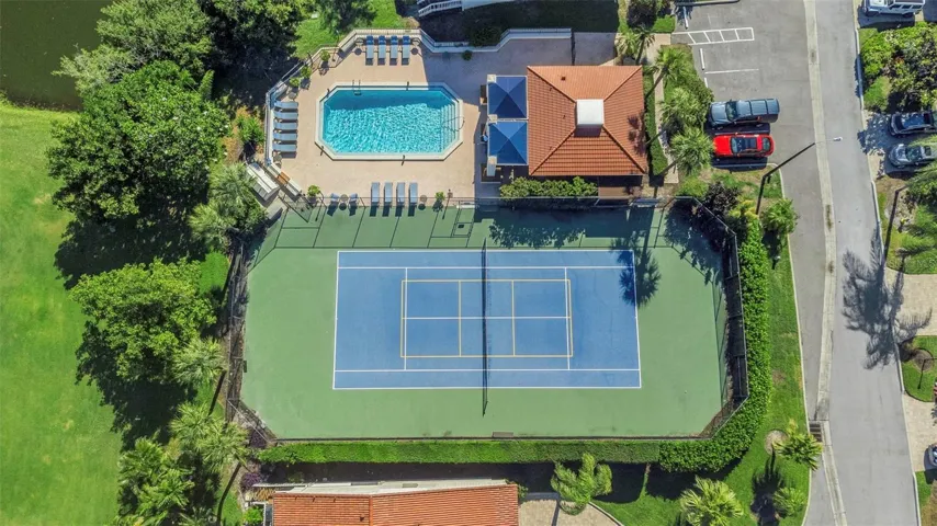 Pickleball, tennis and pool just for this community.