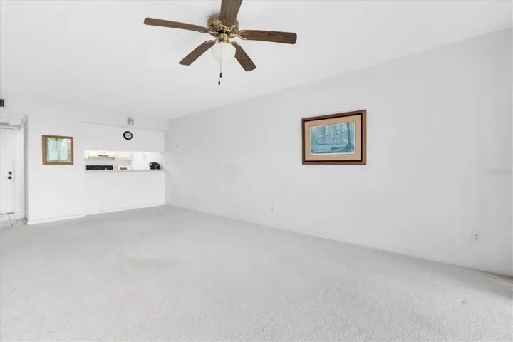 Large living and dining area