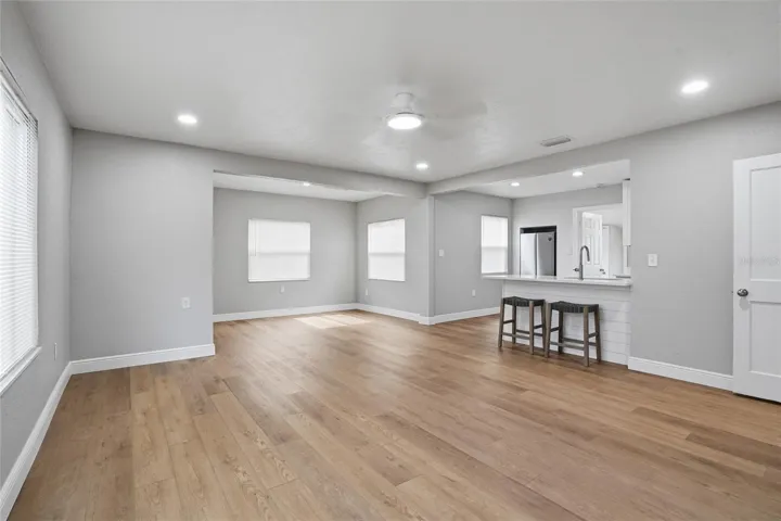 Open Living / Dining / Kitchen