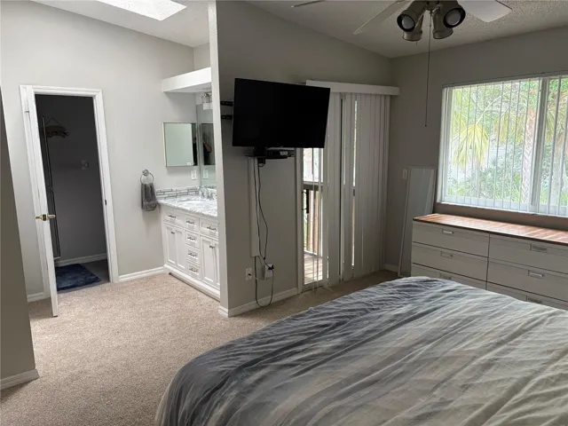 Master bedroom looking toward ensuite.