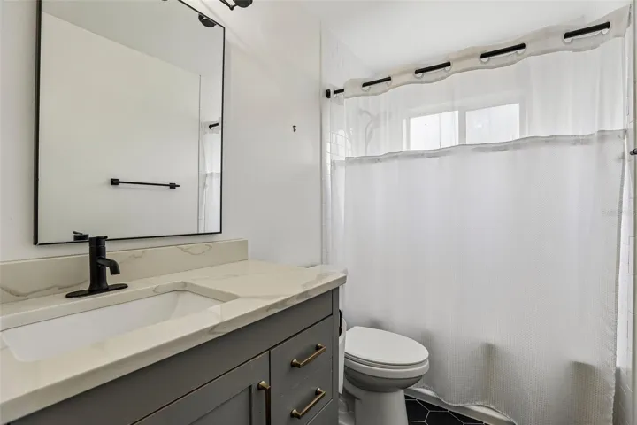 Updated second full bath.
